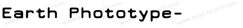 Earth Phototype字体转换